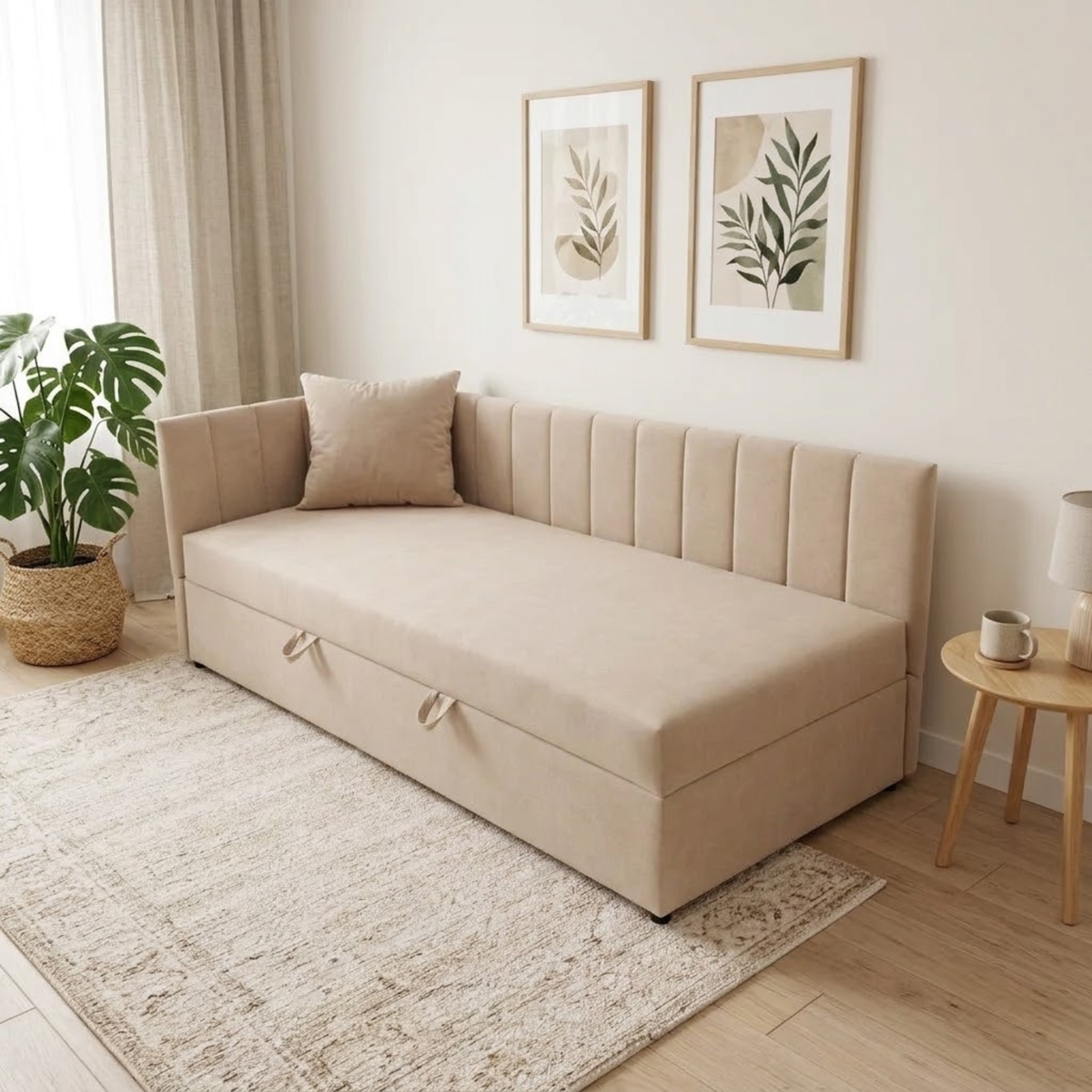 Łóżko LINOR 80x200 L velvet