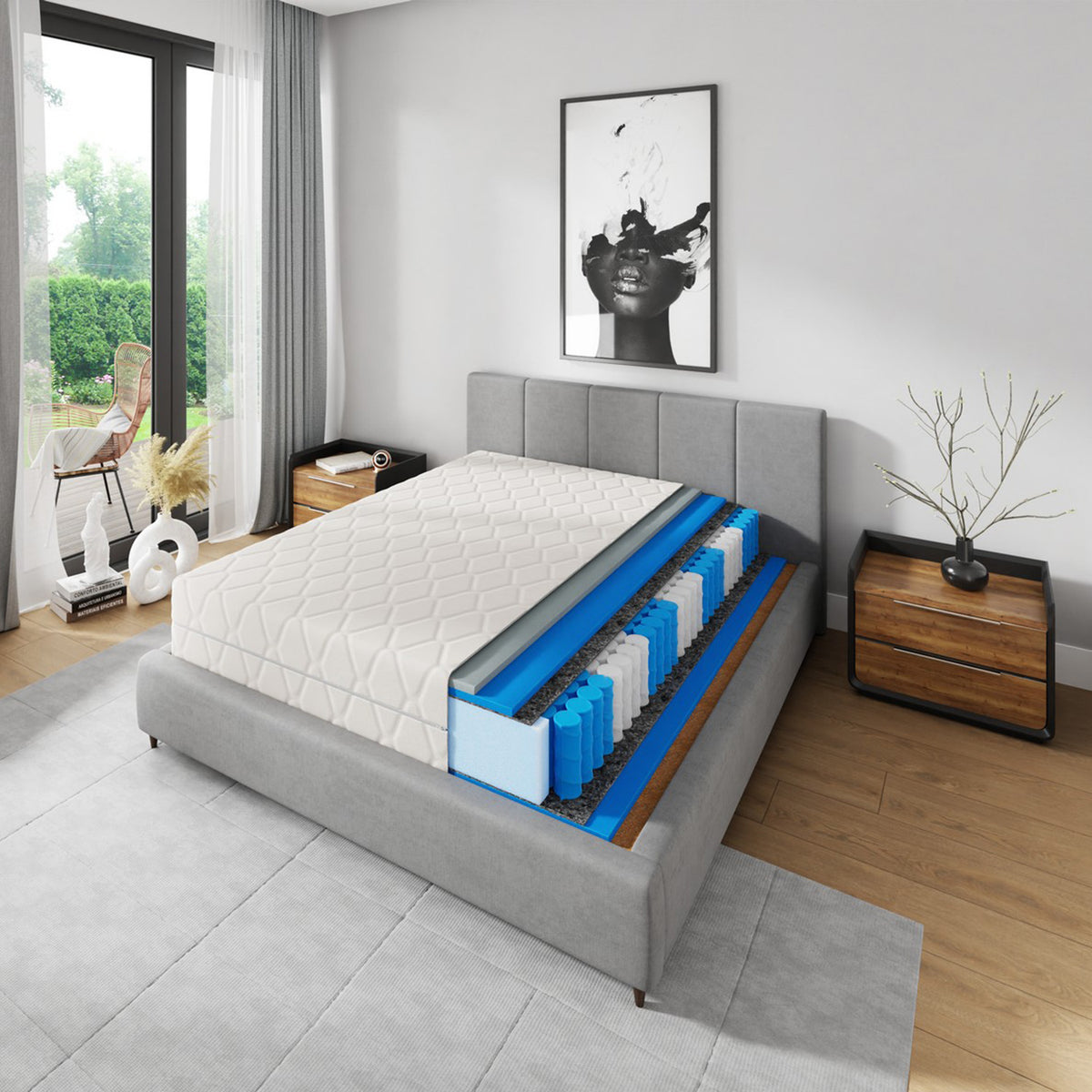 Materac kieszeniowy COMFORT 140x200
