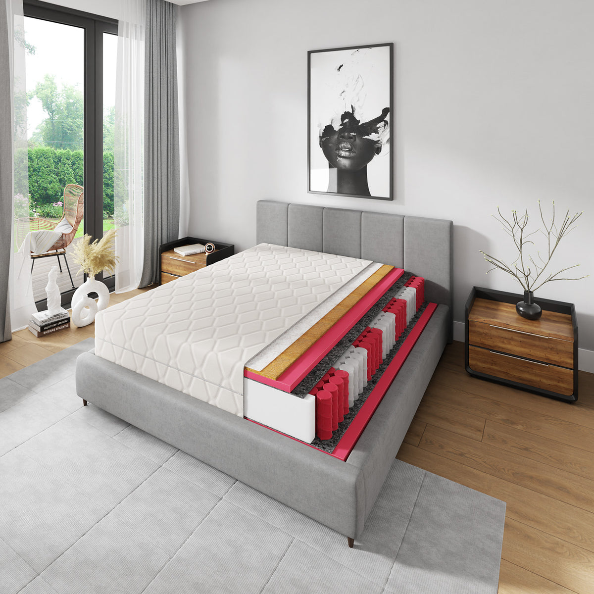 Materac kieszeniowy BASIC 160x200