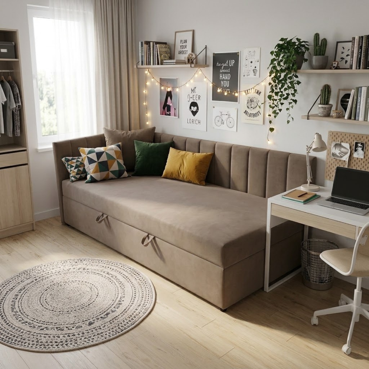Łóżko LINOR 80x200 L velvet