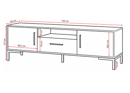 Szafka RTV NORANO 150 cm Kaszmir