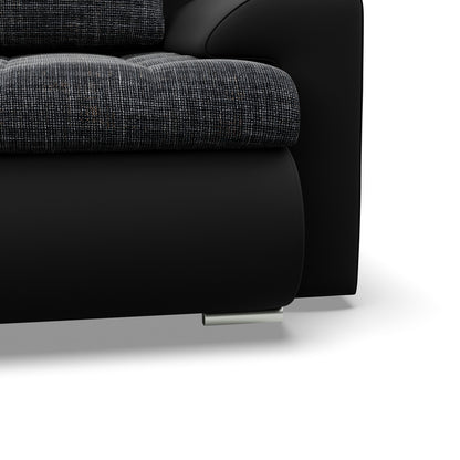 Narożnik FORESTA L plecionka+ekoskóra