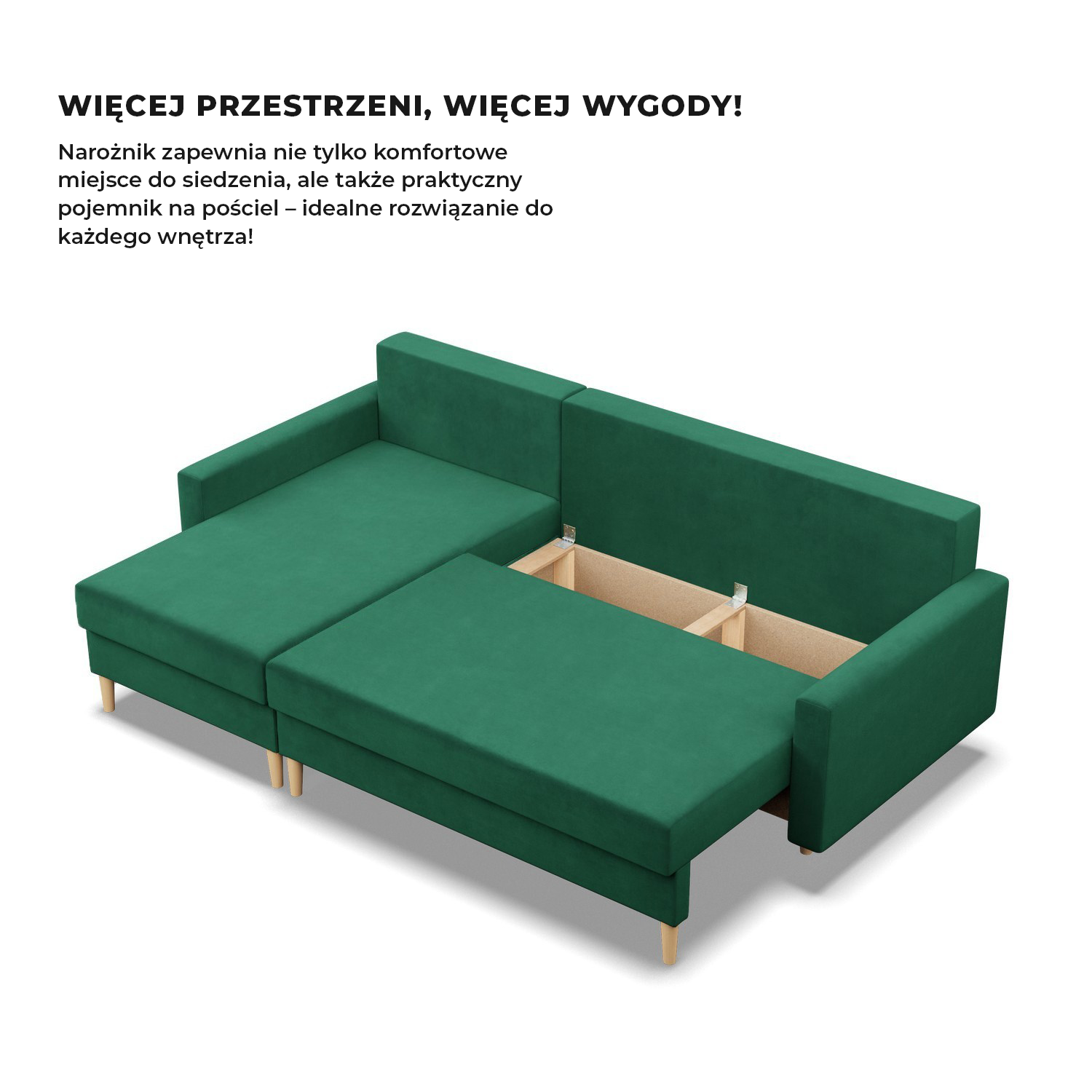 Ecksofa BLANK aus Samt