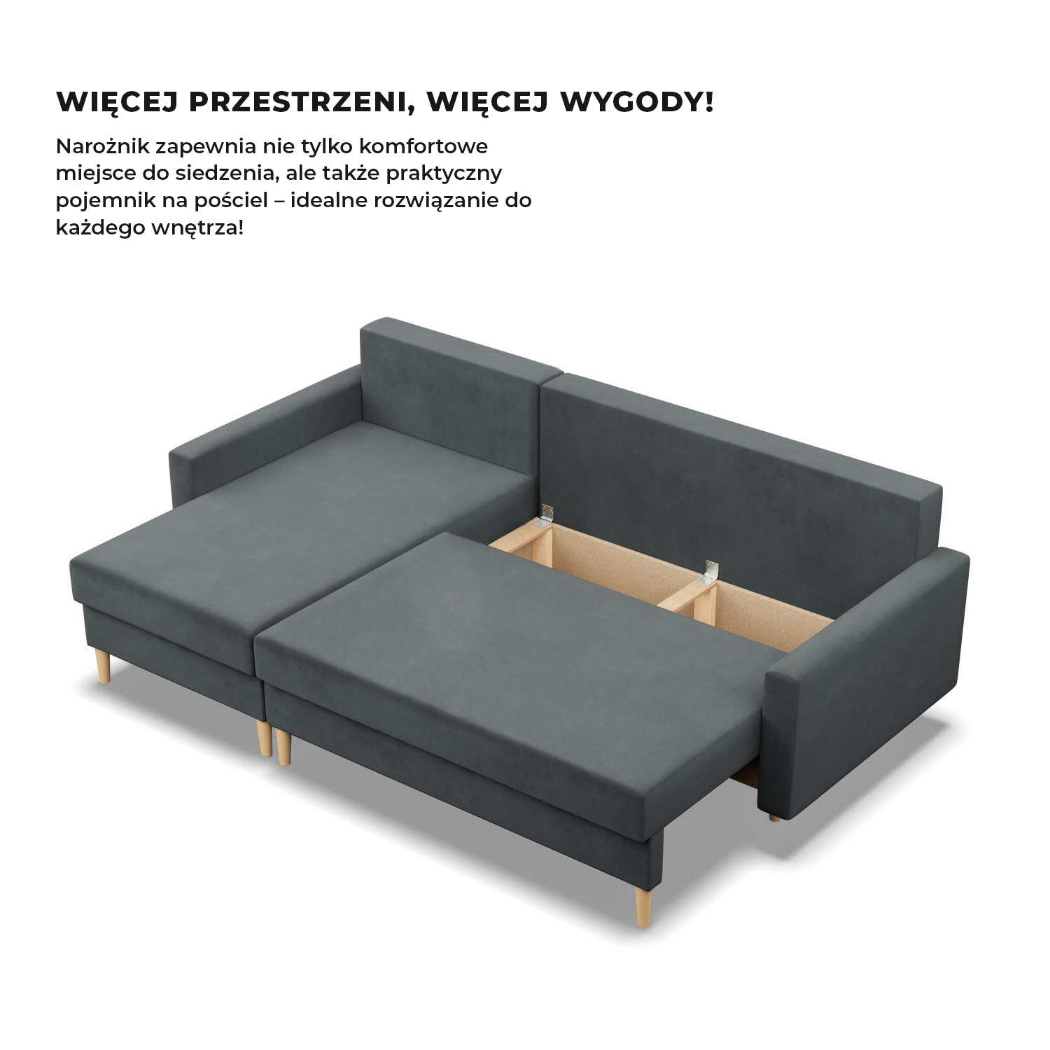 Ecksofa BLANK aus Samt