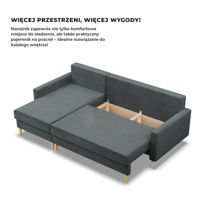Ecksofa BLANK aus Samt