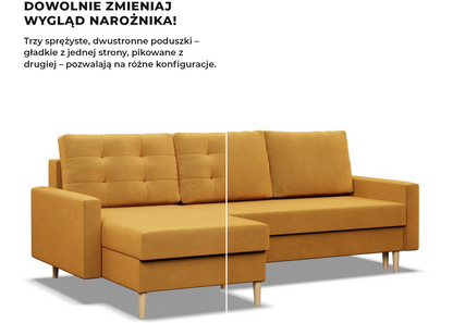 Ecksofa BLANK aus Samt