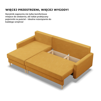 Ecksofa BLANK aus Samt