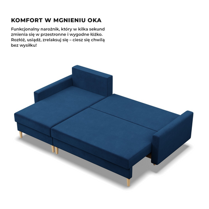 Ecksofa BLANK aus Samt
