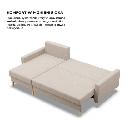 Ecksofa BLANK aus Samt