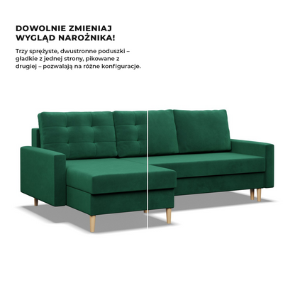 Ecksofa BLANK aus Samt