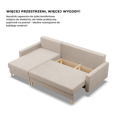 Ecksofa BLANK aus Samt