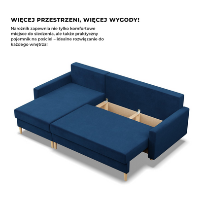 Ecksofa BLANK aus Samt