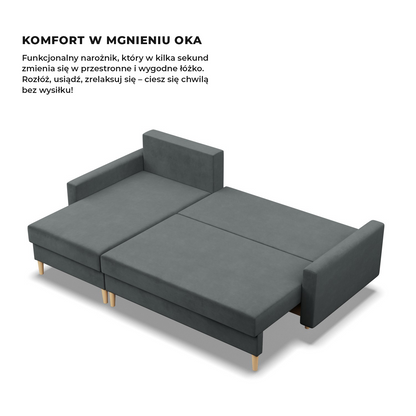 Ecksofa BLANK aus Samt