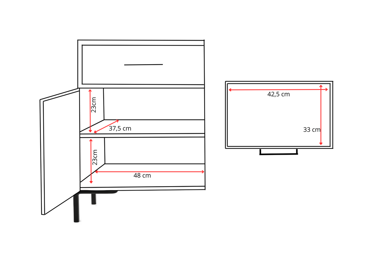 Komoda NORANO 150 cm Dąb artisan